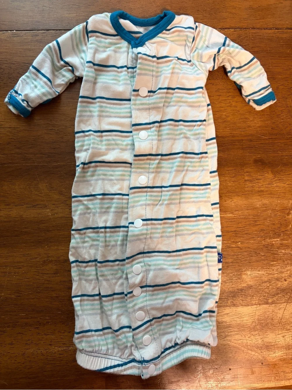 Bamboo Micro Preemie (4-6lbs) KicKee Pants Layette Converter Gown